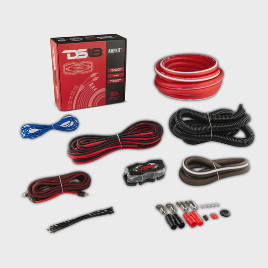 0-GA Amplifier Installation Kit -Red