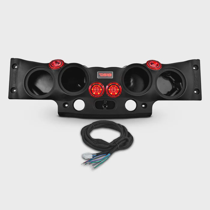JK/JKU Overhead Sound Bar System Fits 4 X 8" Speakers (Not included) 4 X Tweeters PRO-TW4L and 2 X Drivers PRO-DRNSC1.5 and Harness Included