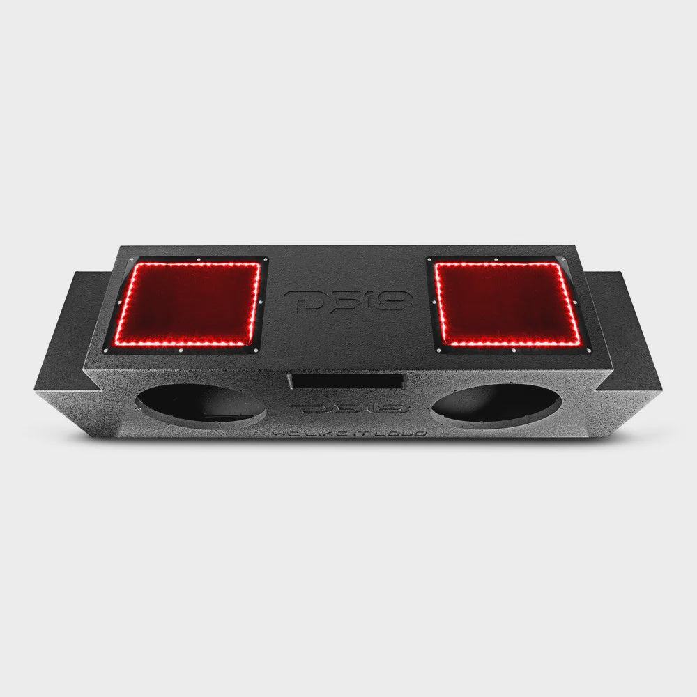 JKU/JLU Down Fire Subwoofer Enclosure 2 x 12"